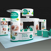 Exhibition Design for Pampers by The Pea Green Boat Design, Croydon, Surrey