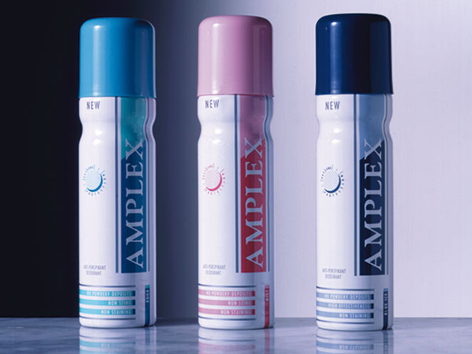 Amplex Anti Perspirant Deodorant Range Design